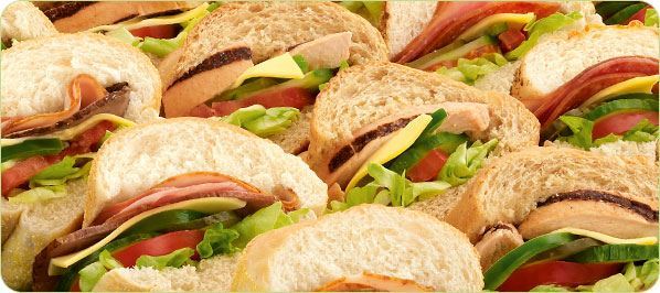 4 different Sandwich Choices from Subway