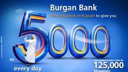 <b>5. </b>Burgan Bank - daily lucky winners of Yawmi account draw