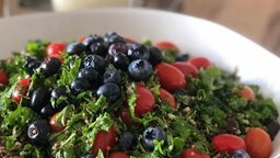 Recipe of Quinoa blueberry kale Fresh Salad