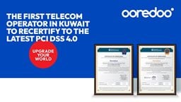 <b>2. </b>Ooredoo Kuwait leads the way as the first telecom provider to achieve recertification