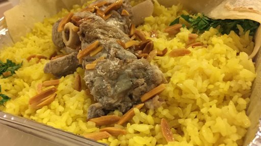 Jordanian Meat Mansaf from Cleopatra Restaurant 