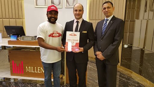 Millennium Plaza Dubai wins ‘Loved by Guests 2017’ award