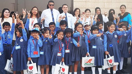 TSC Welcomes the Kids of Jack and Jill Bhavan's Nursery School in Mangaf Wholesale Branch