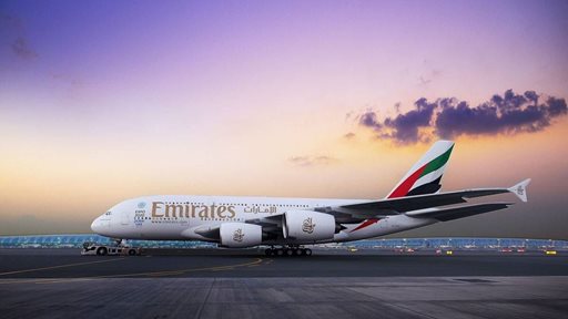 مطار بيروت يستقبل لأول مرة في تاريخه طائرة الإمارات الإيرباص A380 يوم 29 آذار 2018
