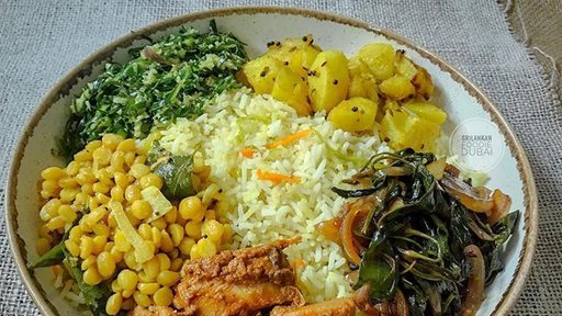 Sri Lankan Rice and Curry National Dish