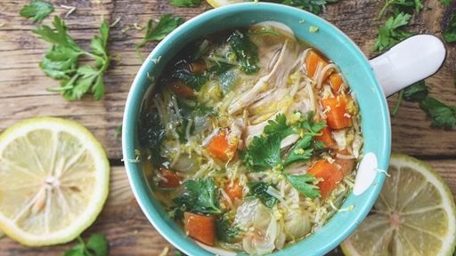 Healthy and Rich Chicken Vermicelli Soup Recipe