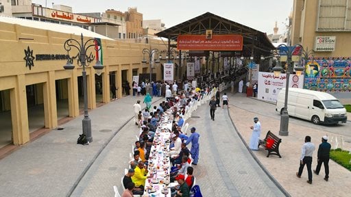 Ooredoo Kuwait Sponsors "Longest Ramadan Iftar Table" in Mubarakiyah