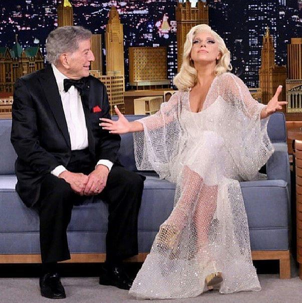 Lady Gaga in a dress by Yousef Aljasmi!