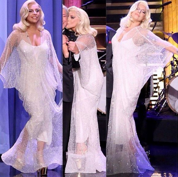 Lady Gaga in a dress by Yousef Aljasmi!
