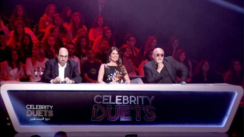 Celebrity Duets judges: Osama Rahbani, Mona AbouHamze and Tarek AbouJaoude