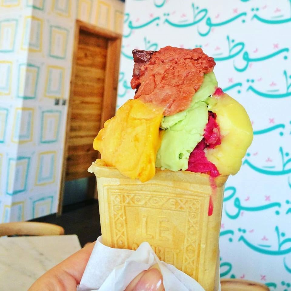 Booza ... traditional Lebanese ice cream in Dubai