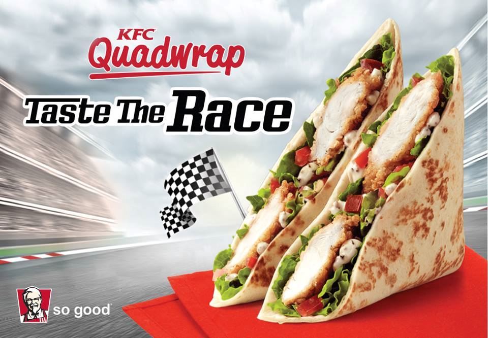KFC New Quad Wrap meal