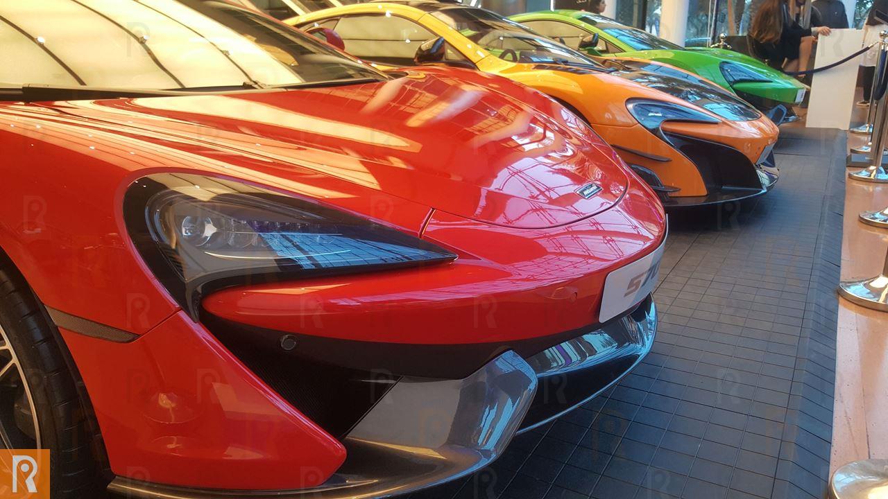 Three different editions of the latest McLaren automotives