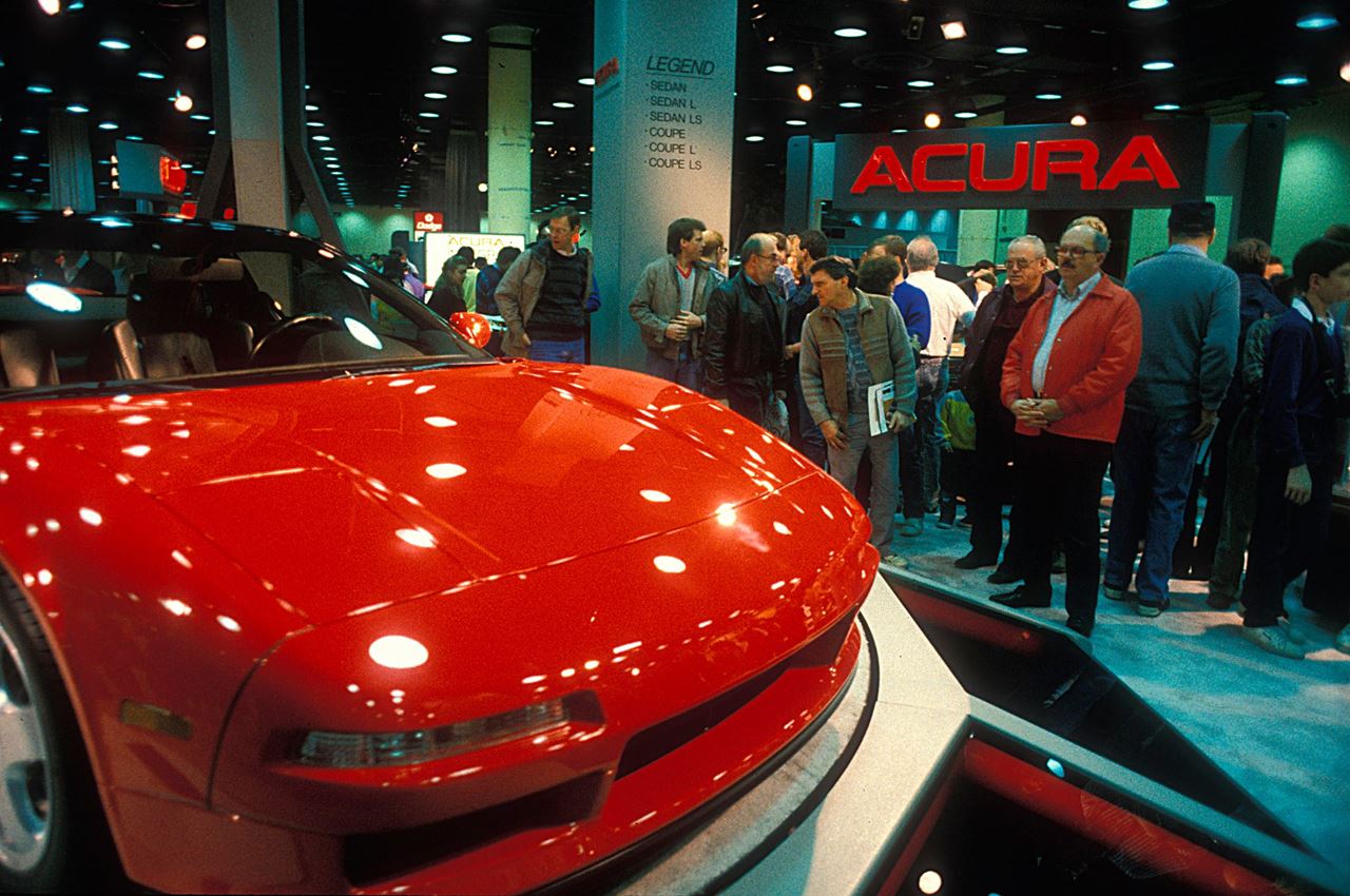Acura NSX Debut  in The Chicago Auto Show, February 1989.