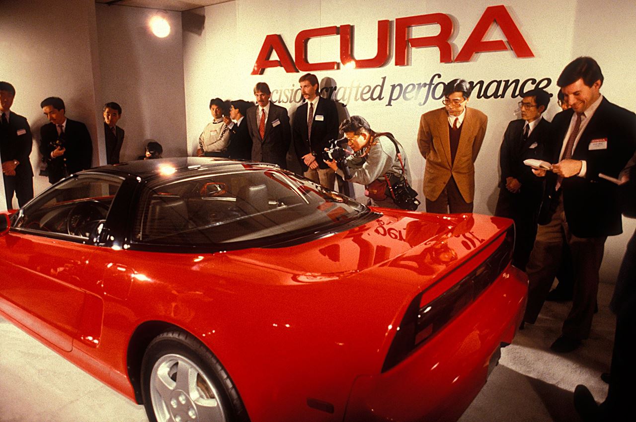 Acura NSX Debut in The Chicago Auto Show, February 1989.