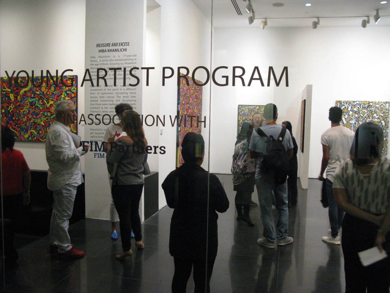 المعرض جزء من برنامج آرت سبيس للفنانين الشباب