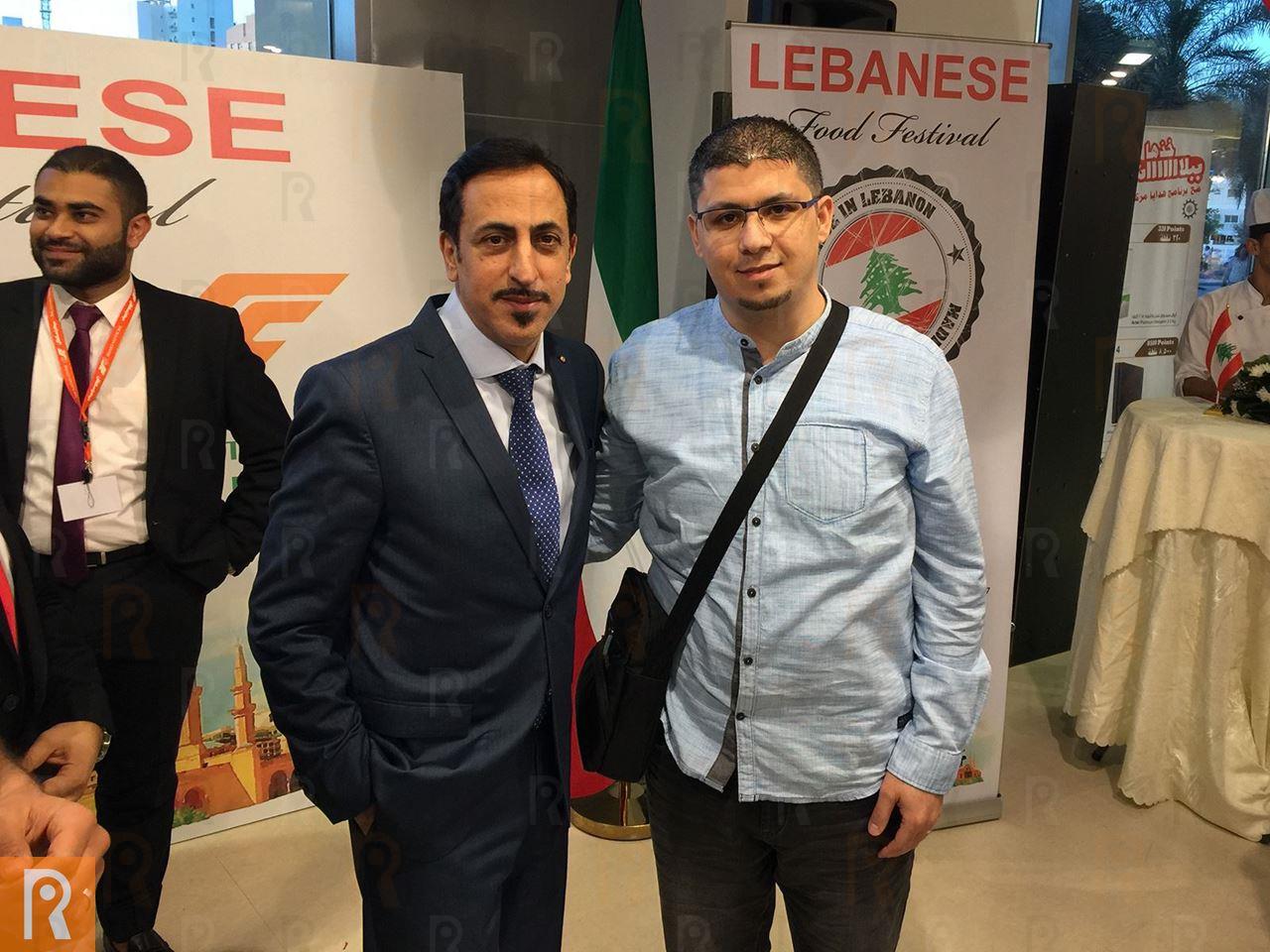 السفير اللبناني في الكويت ماهر خير مع السيد علي سليمان، شريك مؤسس في رنّوو.نت