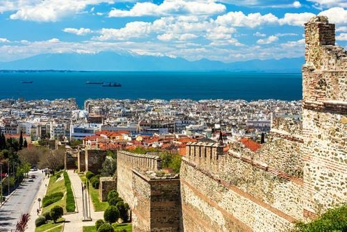Thessaloniki,  Byzantine Wall Ruins
