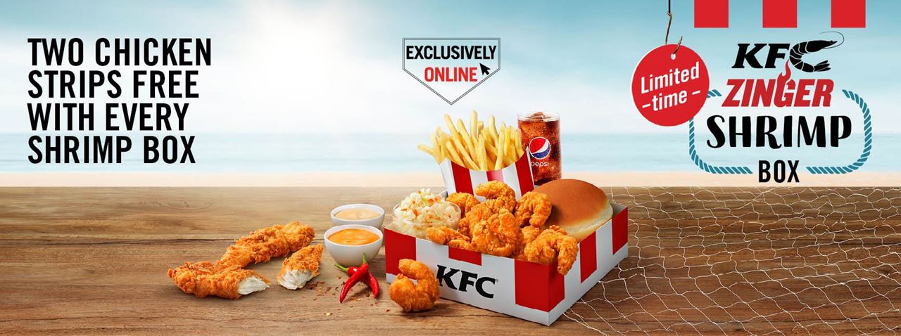 New KFC Zinger Shrimp Meals Offers