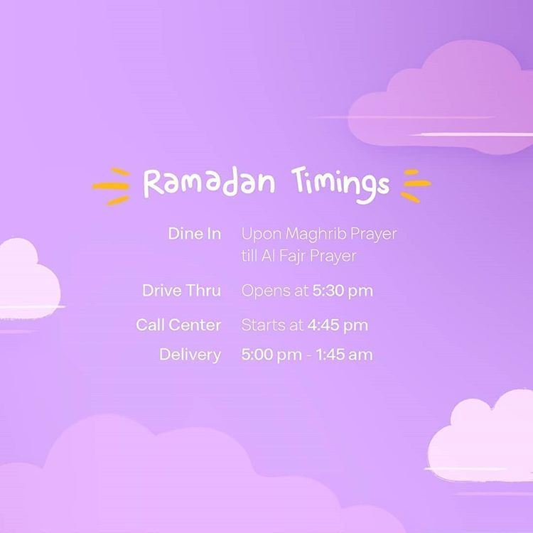 McDonald's Kuwait Ramadan 2019 Timings