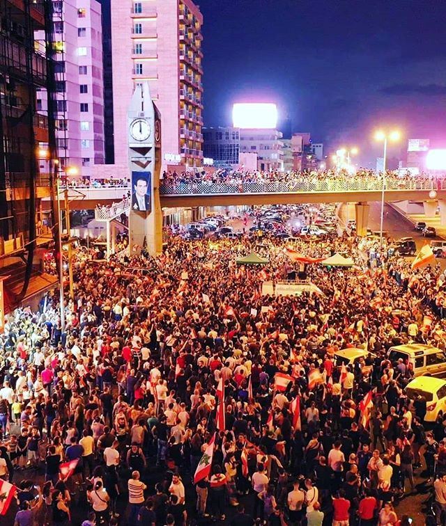 The Lebanese Revolution 2019 .... One Heart From North to South