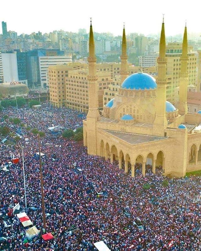 The Lebanese Revolution 2019 .... One Heart From North to South