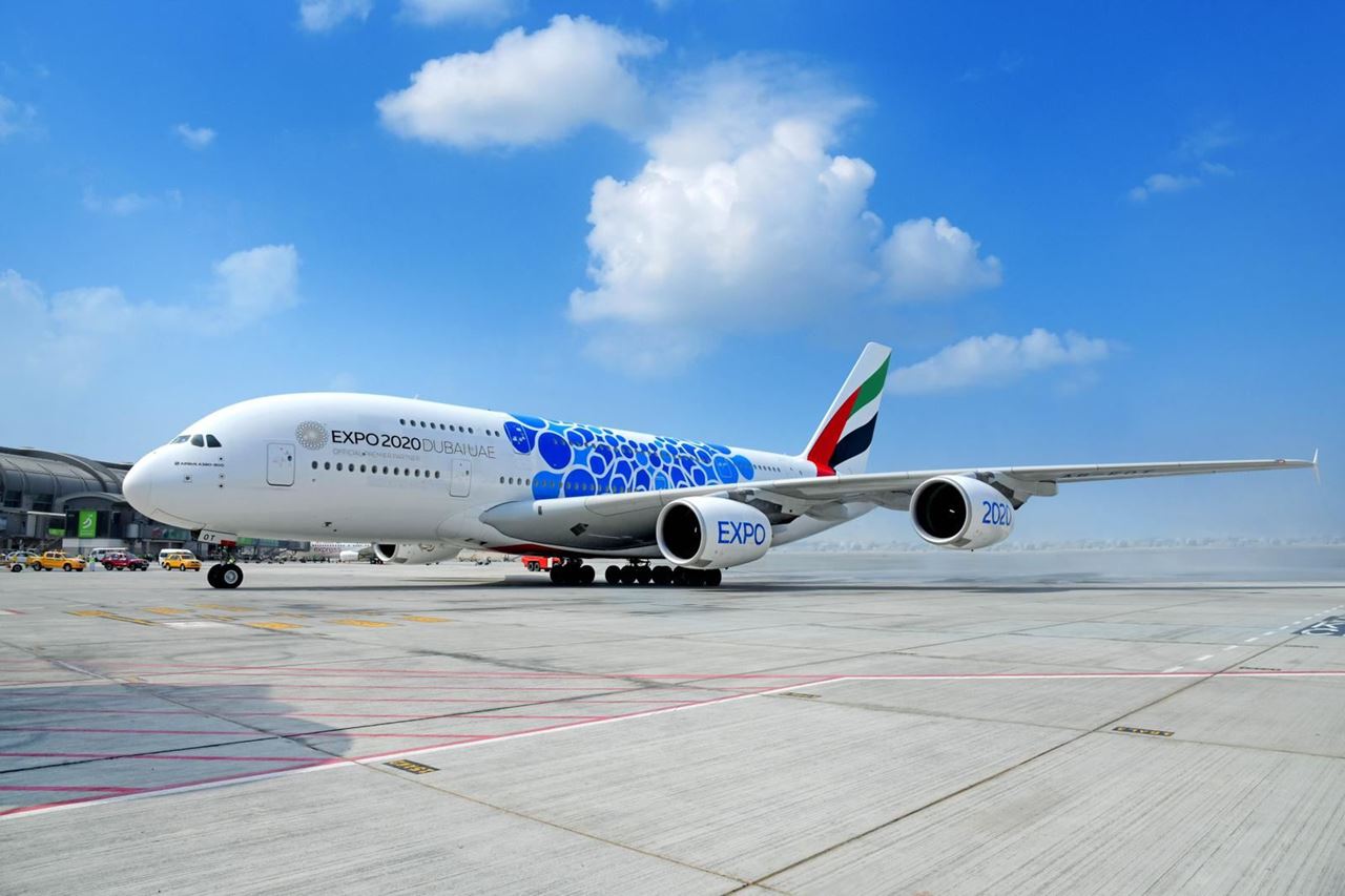 طيران الإمارات تشارك بطائرة A380 في معرض الكويت للطيران