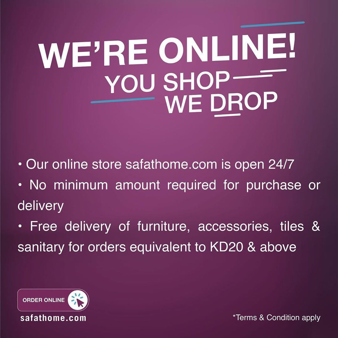 Safat Home Launched their Online Shopping Service