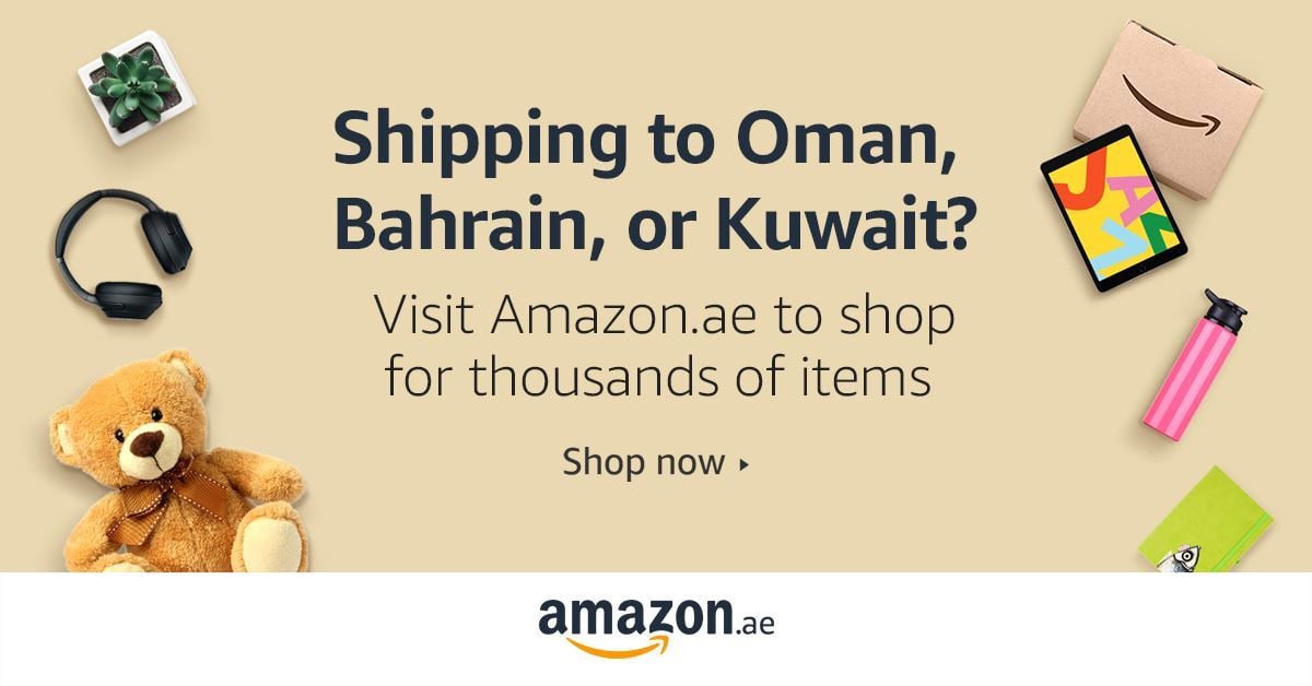 Customers in Bahrain, Kuwait and Oman can now shop thousands of items on Amazon.ae through the International Shopping Experience
