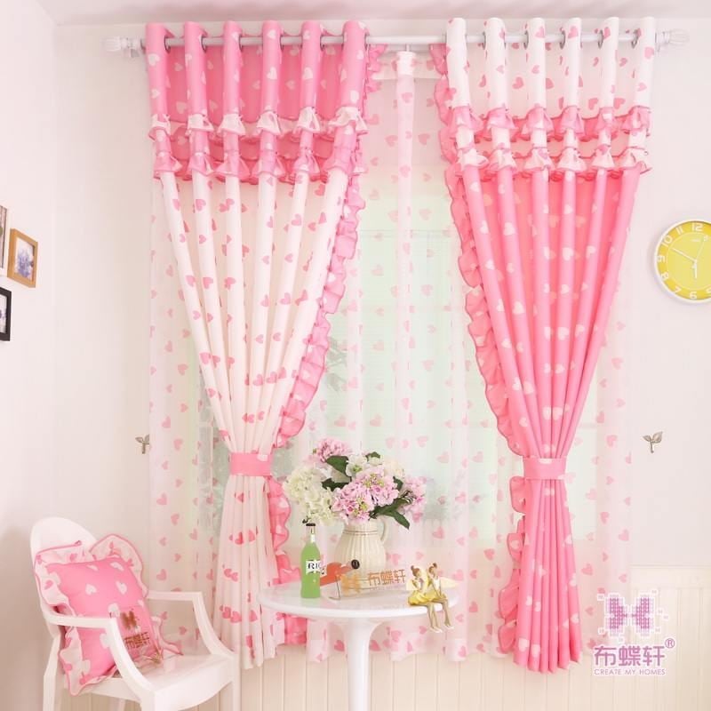Pink Curtains designs for Girls rooms