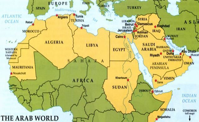 قائمة كود أو رموز الاتصال الدولية للدول العربية