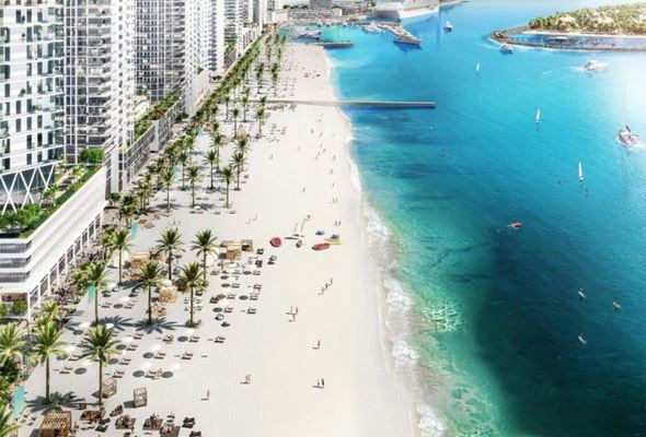 Emaar Beachfront ... a new private island set to bring Miami-style living to Dubai Marina 