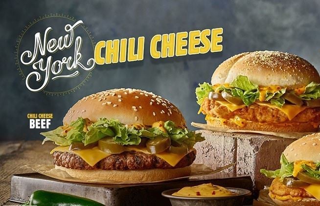 New Burger King New York Chili Cheese Meals