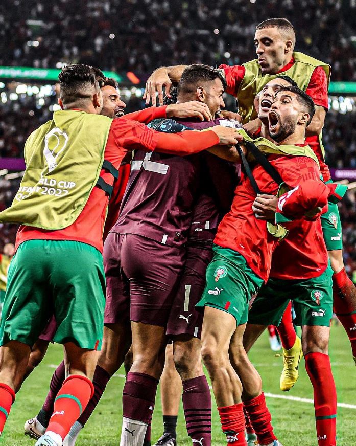 اجمل اللقطات من الفوز التاريخي لمنتخب المغرب على اسبانيا في كأس العالم