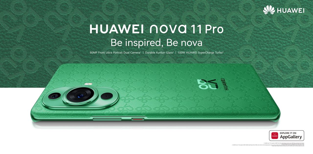 The HUAWEI nova 11 Pro: The most beautiful and trendy smartphone with the best front camera and fastest charging