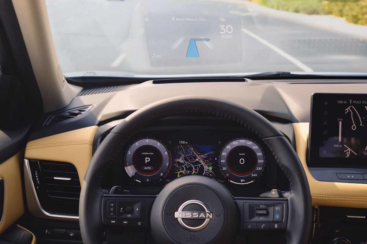The largest Heads-Up Display in the segment