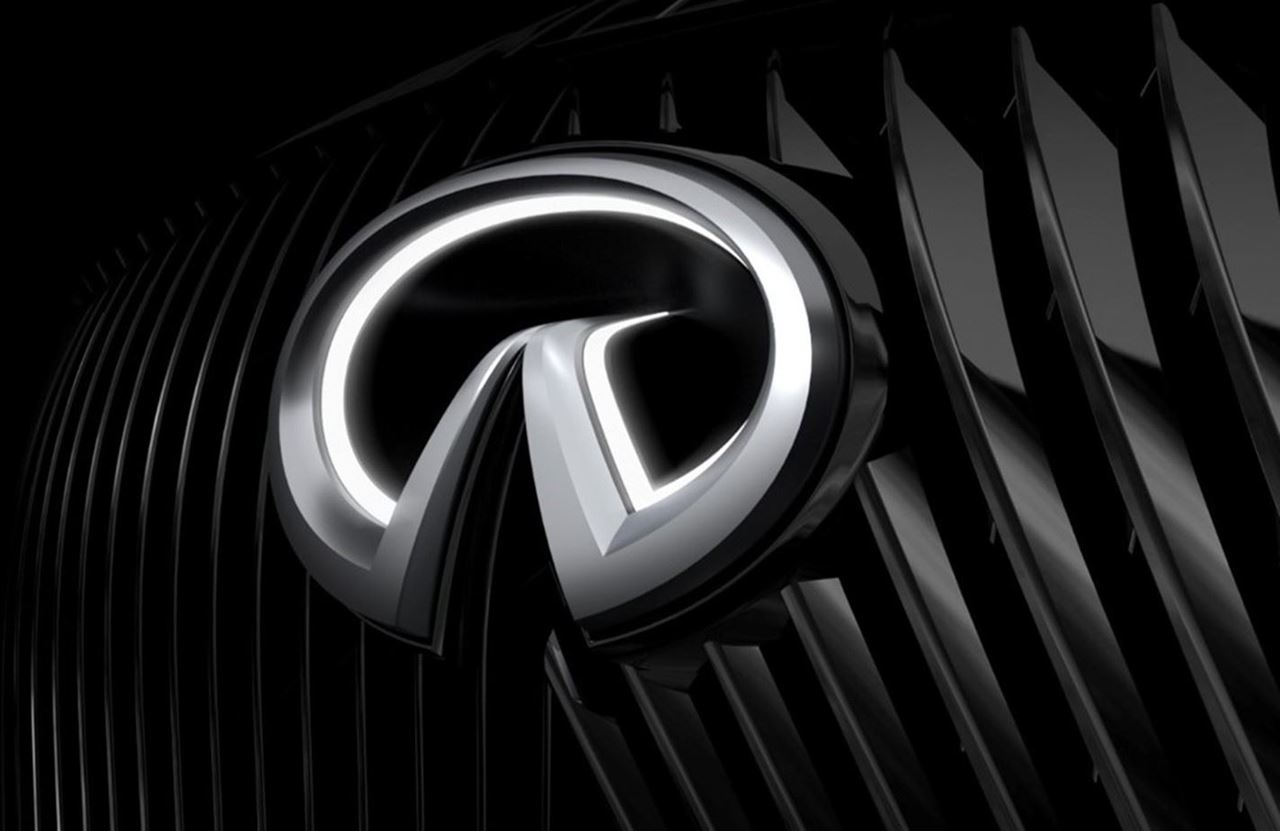INFINITI’s new three-dimensional emblem brings added depth, while expressing dynamism, motion, and power