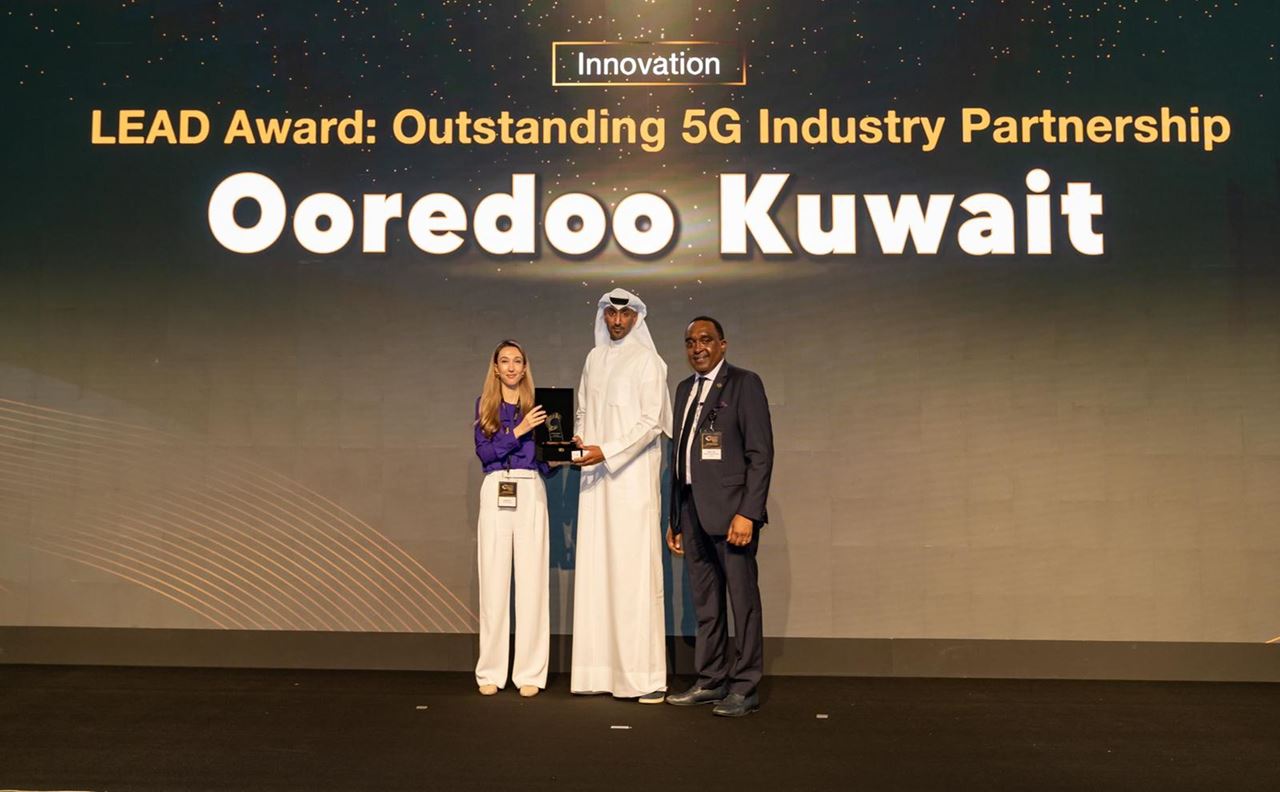 Ooredoo  الكويت تحصد جائزة "الشراكة الرائدة في تقنية 5G"