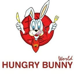 شعار مطعم عالم الأرنب الجائع